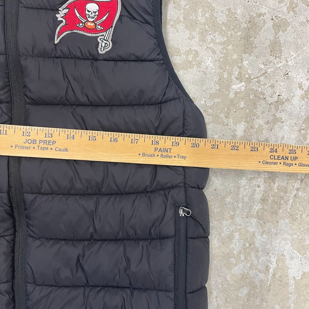 Tampa Bay Buccaneers Vest Mens Medium Black NFL Darius Rucker Puffer Full Zip - Picture 8 of 11
